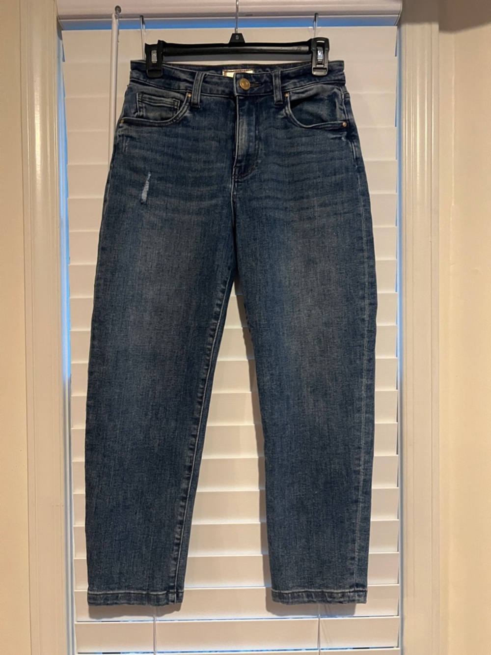 Kut from the Kloth Baggy Boyfriend Crop size 0 in Dark Blue Wash